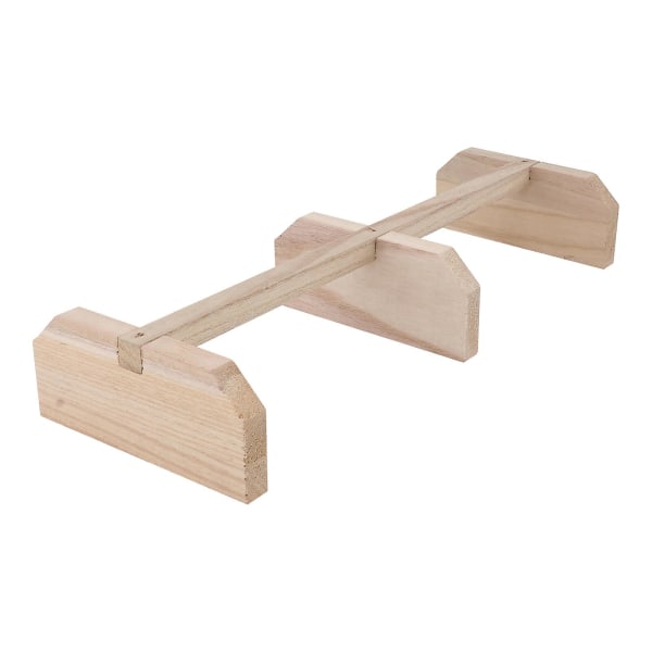 1 stk Kylling Pinde Hvileplads Træ Due Stativ Træ Hvilepind Stående Stativ Træ Farve 40x14.3cm Wood Color 40x14.3cm