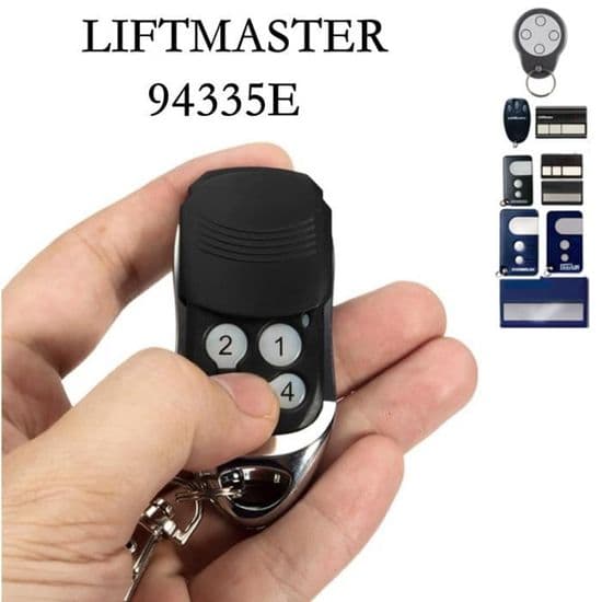 Remote Control Compatible with Garage Door Opener - 94335E - WAYNE DALTON PUSH PULL - Black - Wide Compatibility