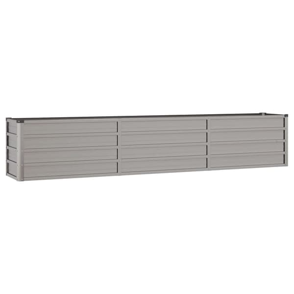 vidaXL Plantekasse Rusten 240x40x45 cm Rustfrit Stål