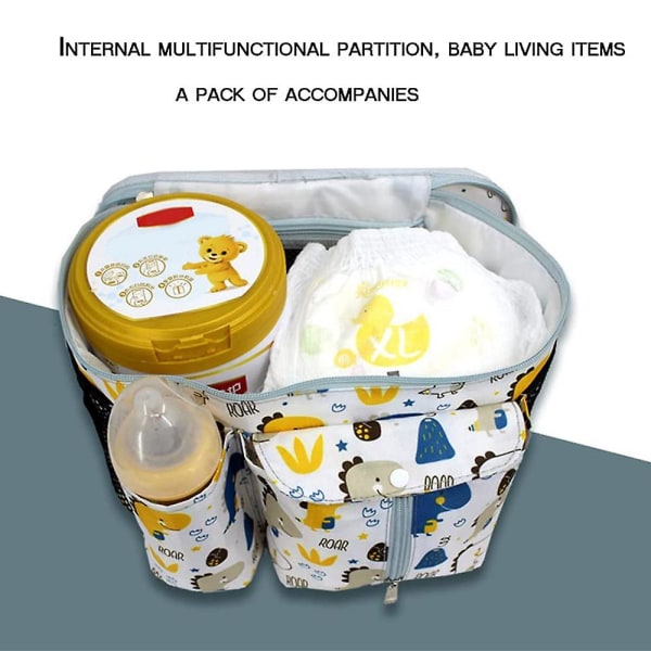 Organiseringsveske for barnevogn til mamma, babyvognbag - Kompatibel med de fleste barnevogner - Multifunksjonell stor kapasitet 31x20x15 cm