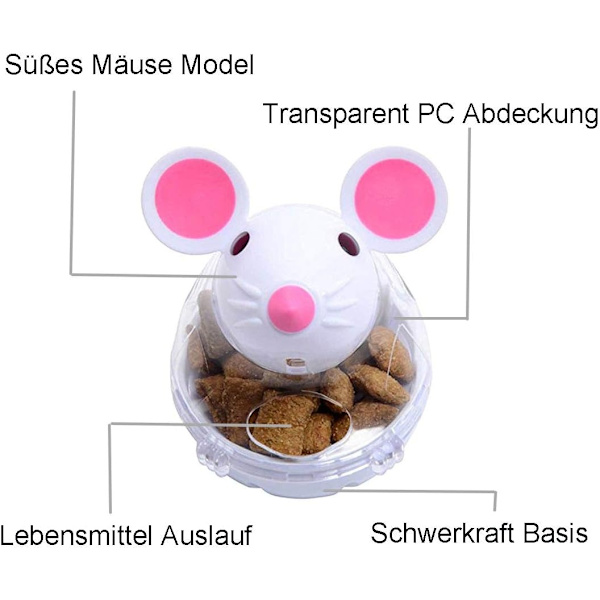 Snack Ball Cat, Älykkyyslelut Kisseille, Kissalelut, Koulutuslelut Kisseille, IQ-Herkut Koulutus Interaktiiviset Pureskelulelut Kissalelut Sisällä