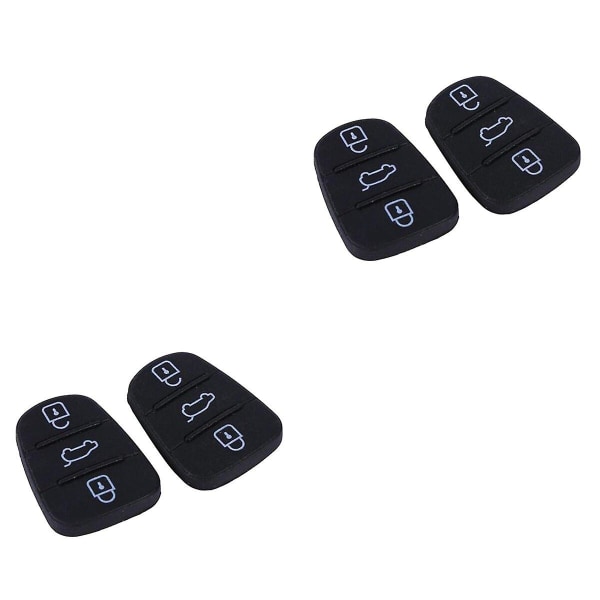 6 kpl Käytännöllinen Auton Avaimen Kotelo 3 Painiketta Taittuva Kaukosäädin Avaimen Fob Kotelo Hyundai I10 I20 I30 (musta) 4 kpl 4 pcs