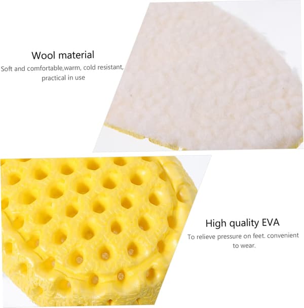 Warm insoles for winter Thickened lamb wool shoe inserts to keep feet cold
