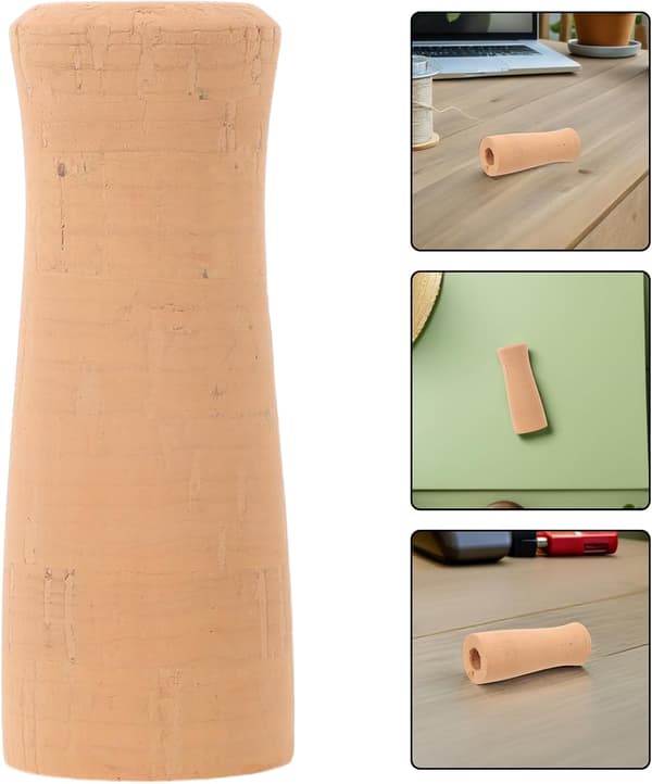 Fishing Rod Cork Handle Replacement DIY Grip Kit 2.76x1.10x1.10 Inch Soft Cork Rear Section