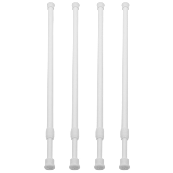 4pcs Window Security Bar Adjustable Tension Rod Closet Bar Suspension RodWhite40.5X2CM