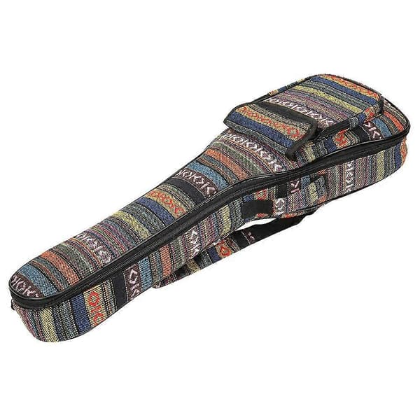 NestNiche Ukulele Bag, Ukulele Case, 4-String Guitar Double Shoulder Strap Bag Thick Padded with Adjustable Straps for Travel Performance C [DB]