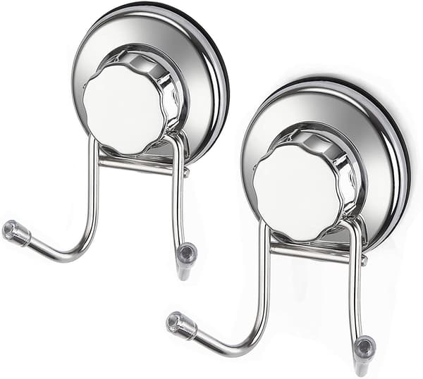 Strong Suction Cup Hook, Damage-Free Stainless Steel Hook for Towel