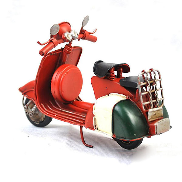 Metallimallit Vintage-skootterimalli Metalli Skootterimalli Skootterimalli Rauta Taide Metalli käsityö RedM Red M