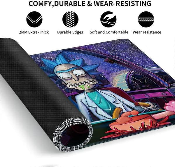 Extended Gaming Mouse Pad, Large Mouse Mat with Stitched Edges Keyboard Personalized Mouse Pads Non-Slip Water-Resistant Rubber Base Desk Mat 400x900x2mm