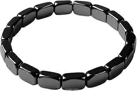 Herrearmbånd i hematitt, 19 cm - 21,5 cm