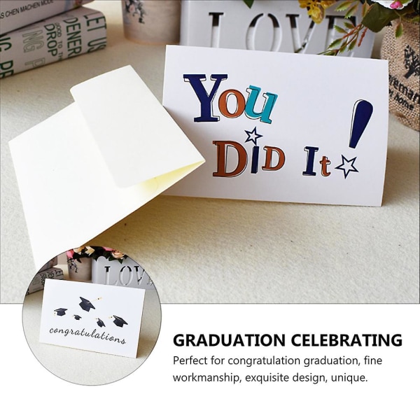 12 st examenssäsongskort gratulationskort med kuvert (blandad stil) blandad färg15X10C Assorted Color 15X10CM