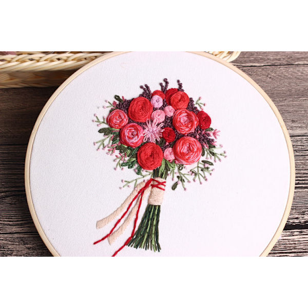 Håndlavet Fortrykt Broderi Materiale, DIY Materialepakke