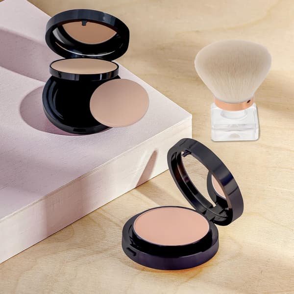 Svampbørste Makeupbørstesæt Pudderkvast til Løst Pudder Rouge og Highlighter
