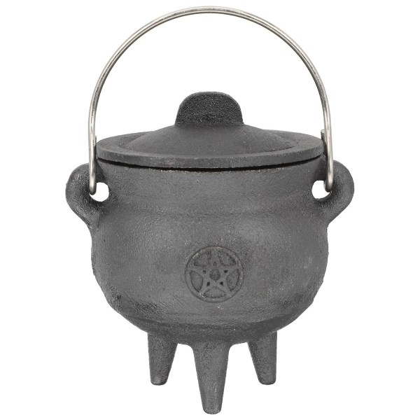 Metallvattenkanna Kålpott Planter Halloween Godis Skål Plast Häxa Kåsa Halloween Dekorationer Burk Pentagram 10x7.5cm