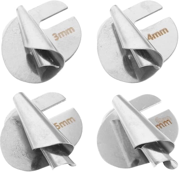 4pcs Metal Hemming Foot Sewing Machine Accessories Binding Tool Kit 3-6mm Small Hem Feet