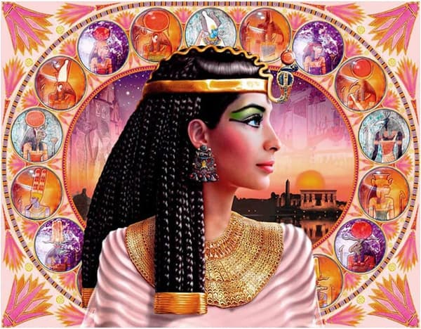 Fyrkantig diamantmålning efter nummer Cleopatra DIY 5D Full Drill Squ