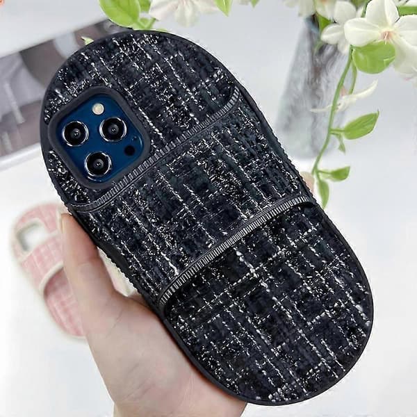 Cover til iPhone 13 Pro Max 6.7 tommer, tøffel-lignende TPU-etui med stativ