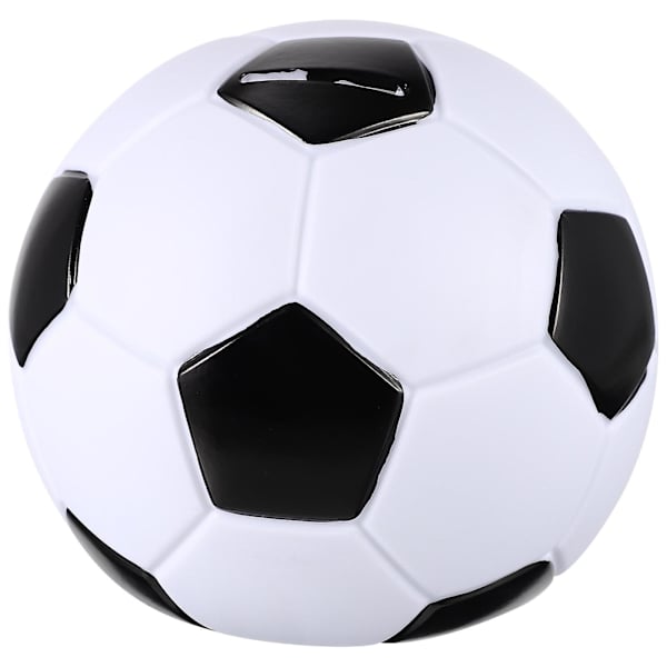 Spargris Fotboll Form Pojkar Flickor Barn Mynt Spargris Hem Dekoration Tillbehör Vit 15X15X14CM