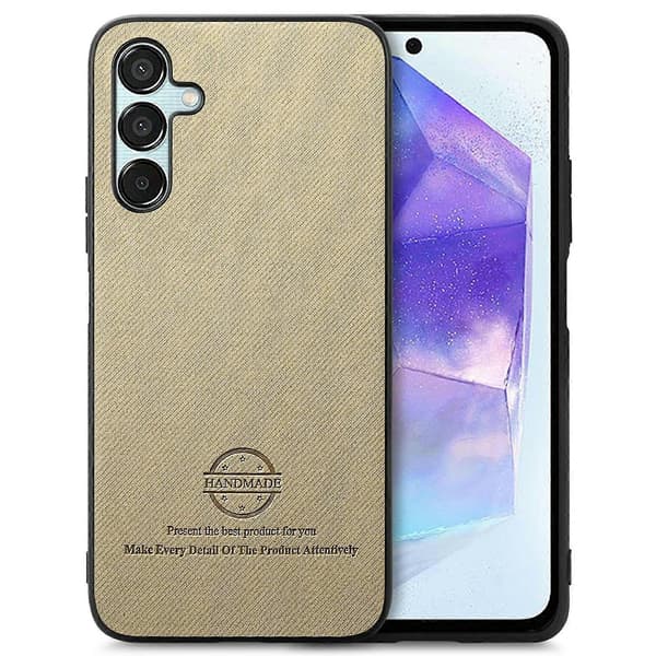 Til Samsung Galaxy A36 5G Deksel Stofftekstur Skinn+PC+TPU Anti-fall Telefondeksel