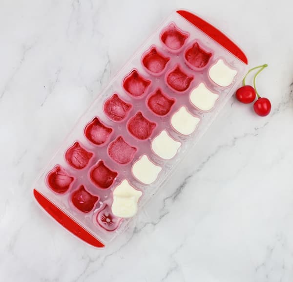 Cat Ice Tray, Red Silicone Mold, Easy Release Cocktail Ice Maker, BPA-Free, 2-Pack