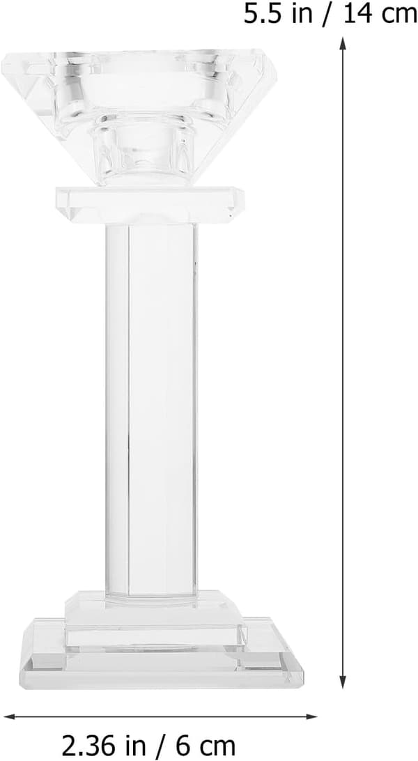 Crystal Decorative Candle Holder European Style Single Head Design Chic Creative Candlestick