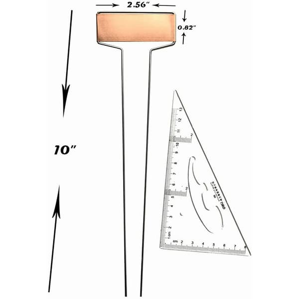 10-pak Kopparväxtmärken 6,5 x 25,5 cm