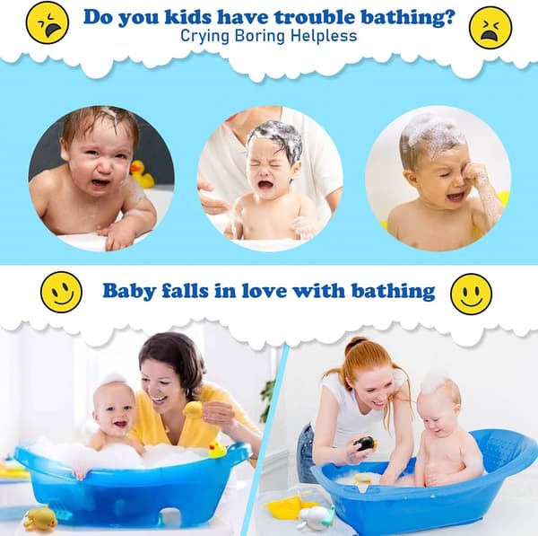 Babybadelegetøj, 3-delt badelegetøj And Dyr Flydende Badelegetøj, Vandleg Poollegetøj, Bruselegetøj til Drenge og Piger