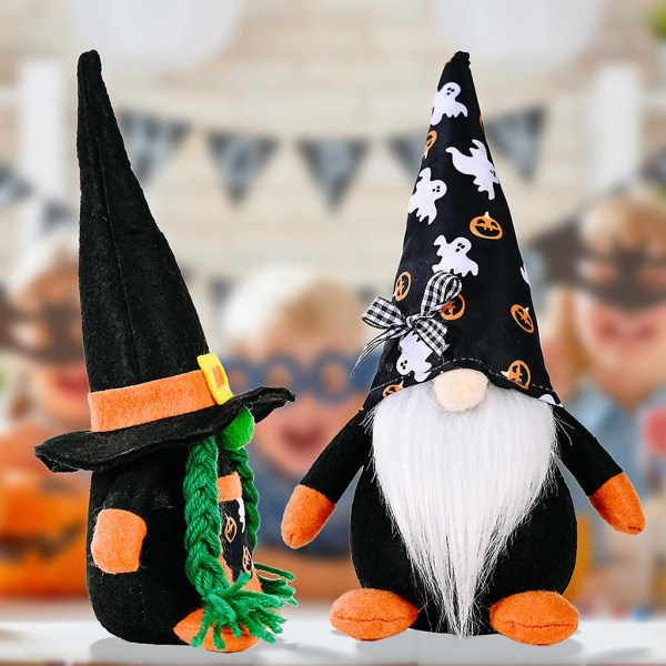 Halloween Gnome Wizard Kurpitsa Tomte Nisse Ruotsin tonttukääpiö Koti maalaistalo Keittiö Sisustus Hylly Porrastettu tarjotin OrnamenttiB