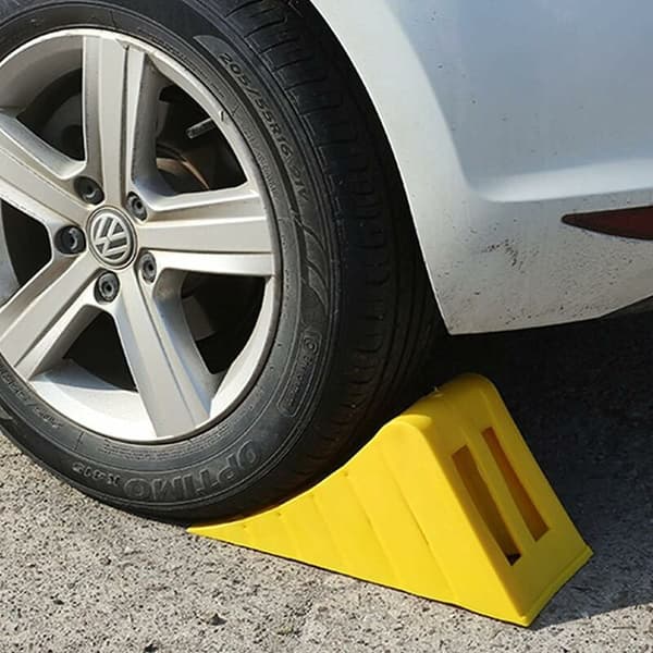 Bilstopper for SUV - Triomphe sklisikker - med trekantgrep - gul
