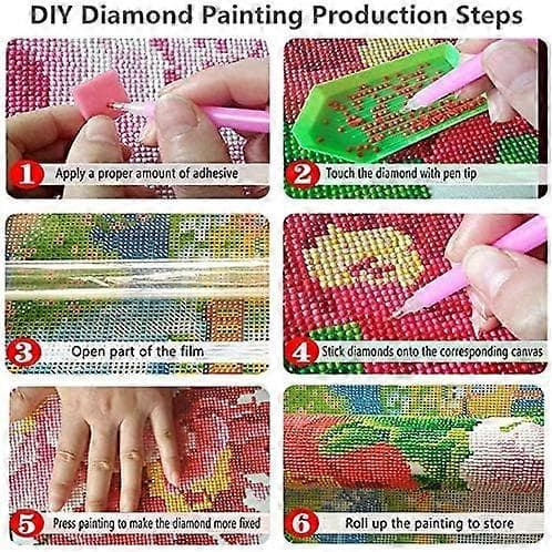 5D Diamantmålning, Full sten-växtkrans-serie -(Väggkrans)-12*16 tum