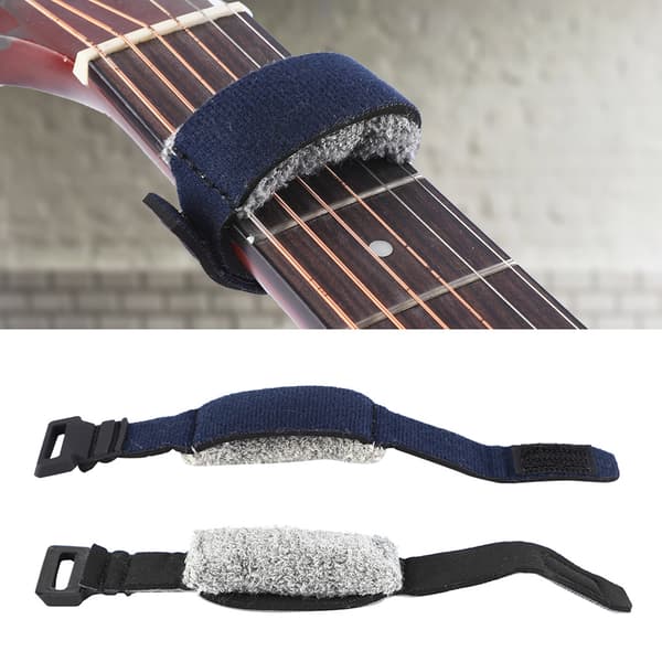 Elektrisk Gitar Lyddempende Stropp for Solo Tap Slap Mørkeblå