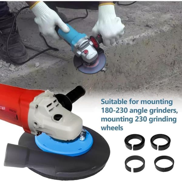 230 mm angle grinder with dust extraction, mini angle grinder, disc grinder, dust extraction housing, 230 mm grinder