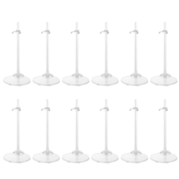 15pcs Doll Holding Stands Doll Supports Display Racks Transparent RacksTransparent21.1x10x7.5cm