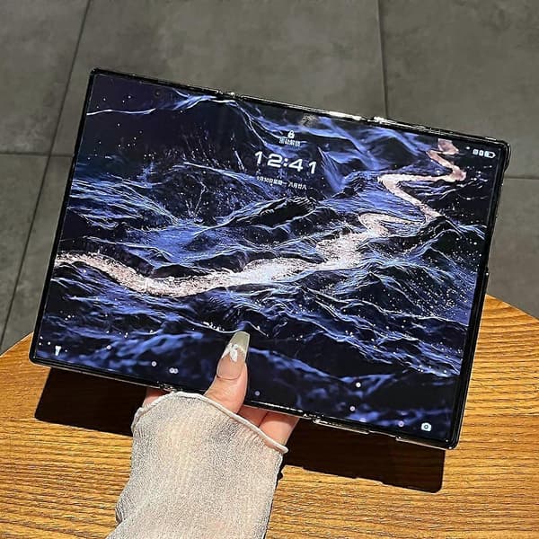 Til Huawei Mate XT Ultimate Deksel Saueskinnskinn+PC Telefondeksel