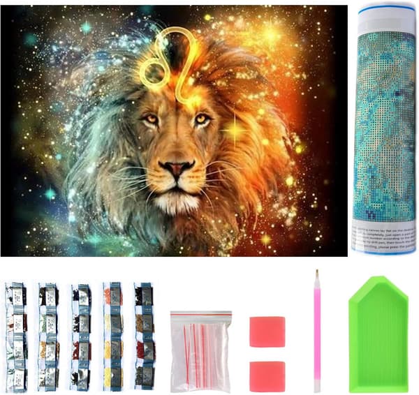 (45) DIY Diamantmaling Jule-sæt, 5D Julebroderi D
