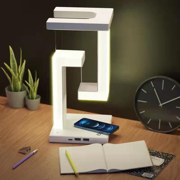 Levitating Table Lamp with Anti-Gravity, USB Rechargeable and Stylish
