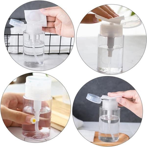 Press-top travel storage bottles 2pcs 300ml leak-proof reusable lotion and liquid holders