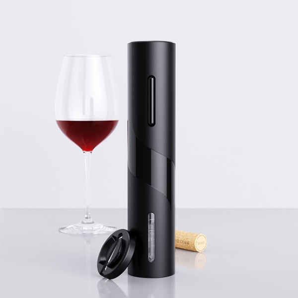 Elektrisk vinåpner Batteridrevet automatisk vinflaskeåpner med vinpropp og foliekutter for vinflasker, en