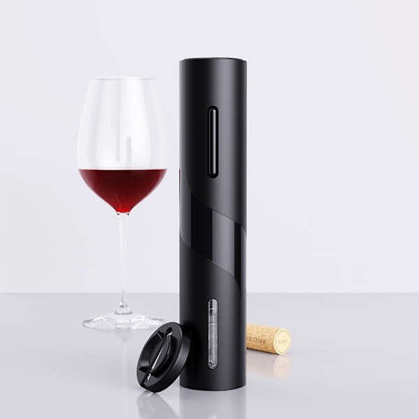 Elektrisk Vinförare Batteridriven Automatisk Vinflasköppnare med Vinstoppare & Folieklippare för Vinflaskor, En