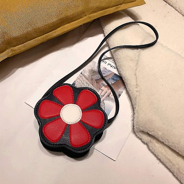 Liten Skulderveske med Blomster, Søt Crossbody Veske Myntveske Lommebok for Jenter