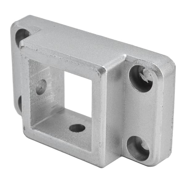 2-way Square Corner Aluminum Profile Connector Base Block Accessory
