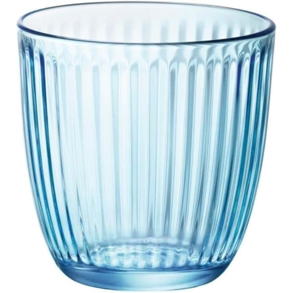 Blå vannflasker, sett med 6