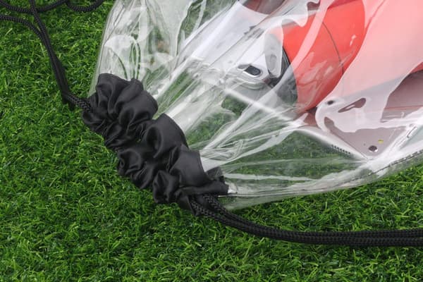Transparent Drawstring Bag 2-pack Waterproof Small Clear Bag For Stadium Yoga Dance Travel