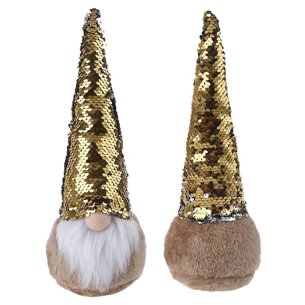 Halloween-tomte med paljetter, jultomte, Nisse, svensk älva, hem, bondgård, kök, dekoration, hylla, våning, bricka, prydnad