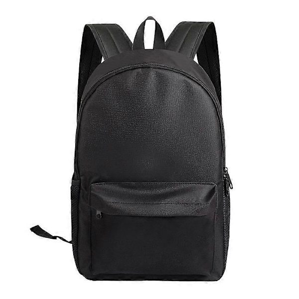 Casual Laptop Backpack with USB Charging Interface All Black Customized