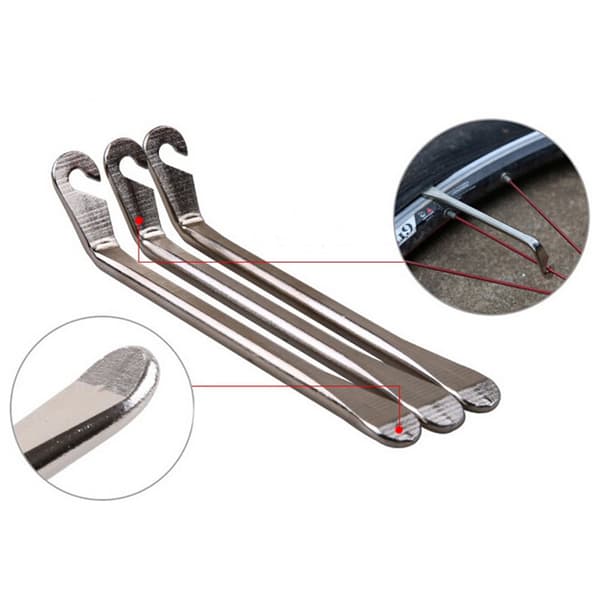 Cykel Däckspak 4PCS Manuell Däckspak, Stål Cykel Däckspak, Ti