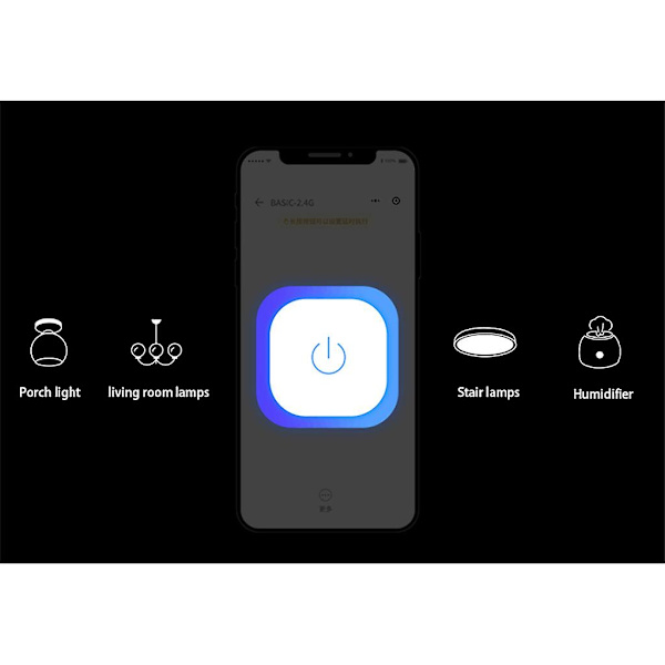 Bluetooth 2.4g Modificerede Dele Kan Styres Via Mobil App Og Fjernbetjening Hvid