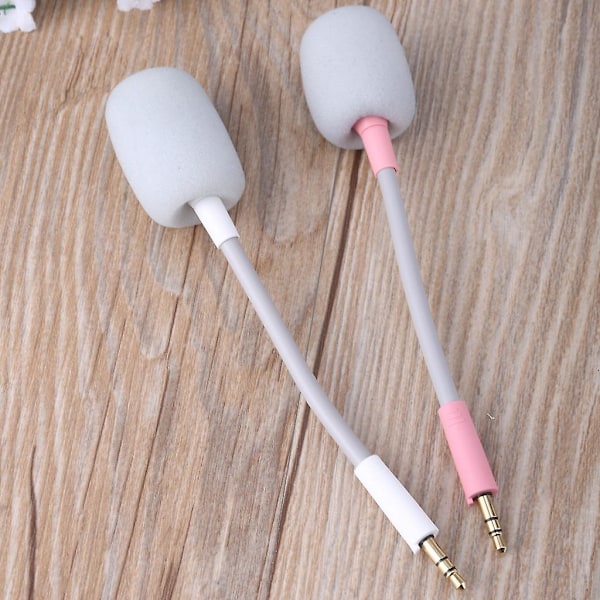 Aftagelig 3,5 mm Boom Mikrofon til BarracudaX Headsets Mikrofonskum Cover