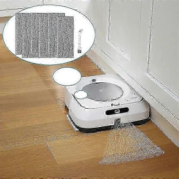 Utskiftbare vaskbare moppputer kompatible med IRobot Braava Jet M6 robotstøvsugertilbehør gjenbrukbare