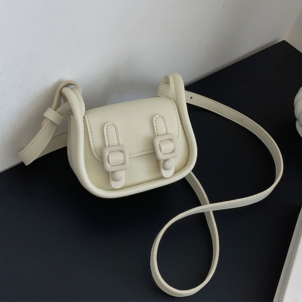 Matchende små skuldervesker for kvinner og jenter - PU-veske med skulderstropp, casual satchel - Lysegrønn